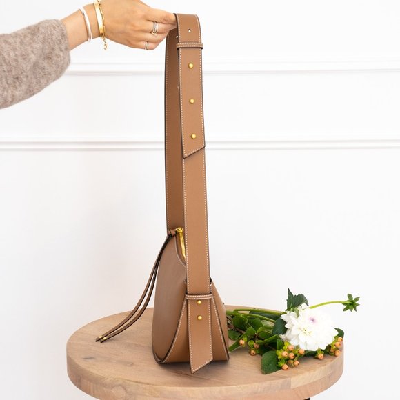 (AALLYN) Elara Leather Convertible Bag - Tobacco - Picture 6 of 9